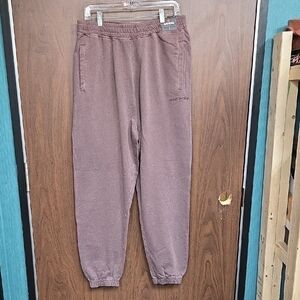 Amnesia Size L Burgundy Brown Sweatpants